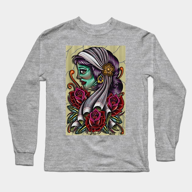 Z-Girl Long Sleeve T-Shirt by 341tattoos